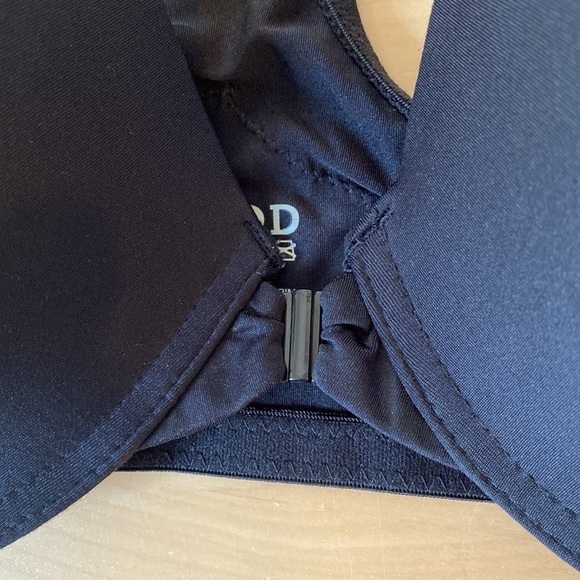 IZOD women's size 42D black underwire padded front closure lace bra Racerback - Picture 5 of 7